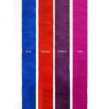 Preview: Zergel Kaninchenfell mit Fleece geflochten orange