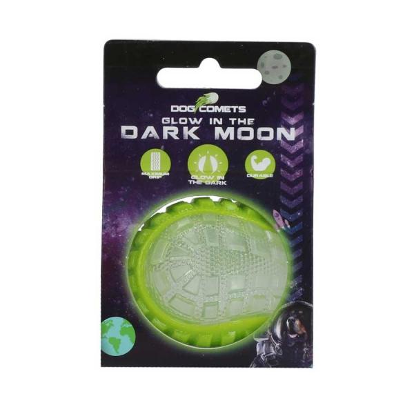 Dog Comets Glow In The Dark Moon Ball S Grün 5cm