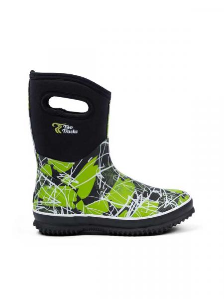 TwoTracks Frieda grün Mid (halbhoch)