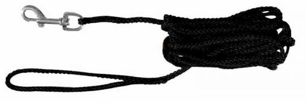 Schleppleine rund ø 5mm 10m schwarz mit Handschlaufe