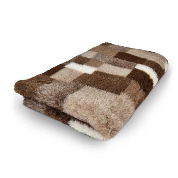 Hundedecke (Vet Bed)  50 x 75cm Patchwork braun